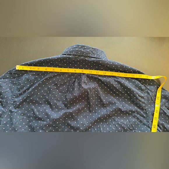 J. Crew Men's Navy Polka Dot Button Down Shirt - Picture 4 of 5